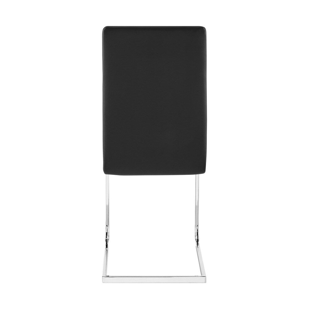 Armen Living - Amanda Black Side Chair (Set of 2) - LCAMSIBL veiw 5