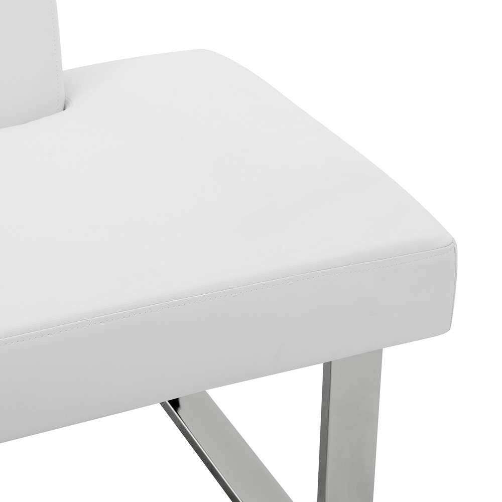 Armen Living - Amanda White Corner Sofa - LCAMCOWHSF veiw 5