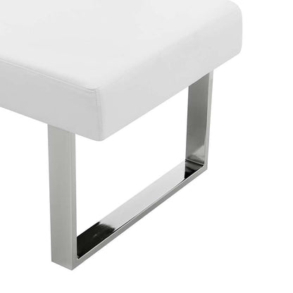 Armen Living - Amanda White Corner Sofa - LCAMCOWHSF veiw 6