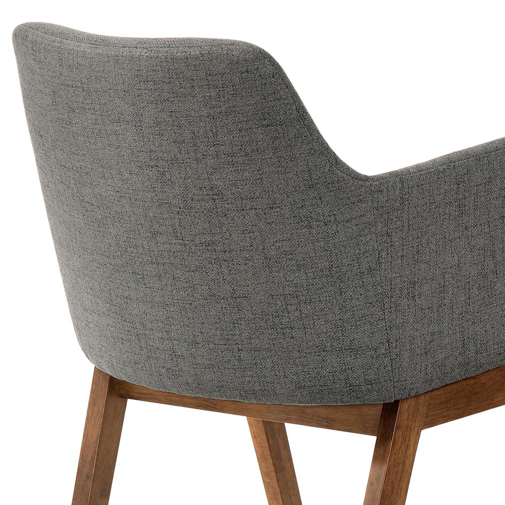 Armen Living - Arcadia and Renzo 42in Round Charcoal and Walnut Wood 5 Piece Dining Set - SETARDI5REWACH42 veiw 4