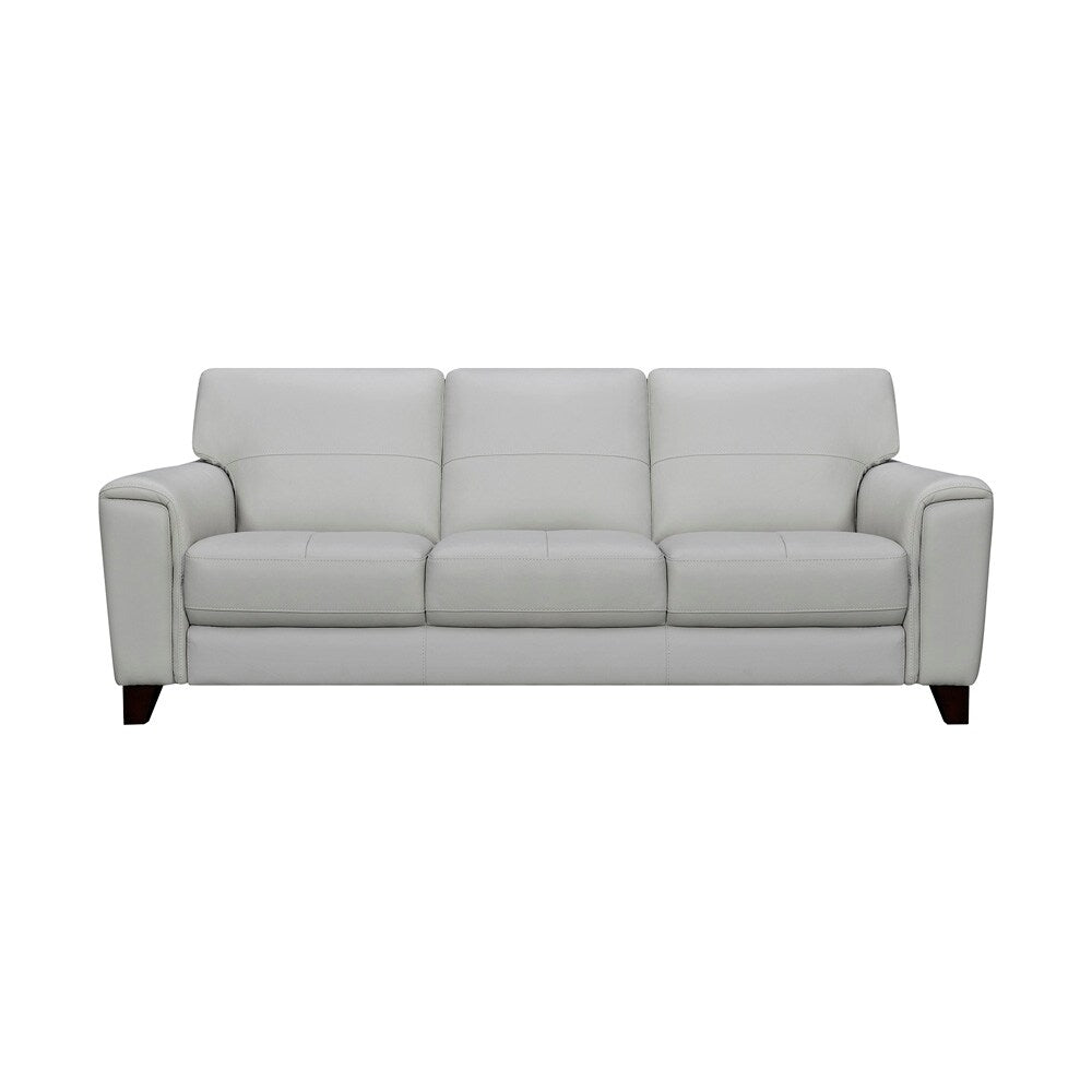 Armen Living - Bergen 87in Dove Gray Genuine Leather Square Arm Sofa - LCBE3DV veiw 1