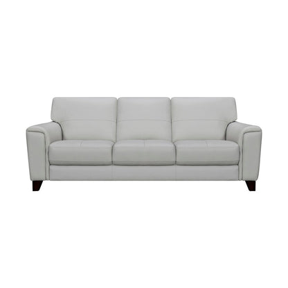 Armen Living - Bergen 87in Dove Gray Genuine Leather Square Arm Sofa - LCBE3DV veiw 1