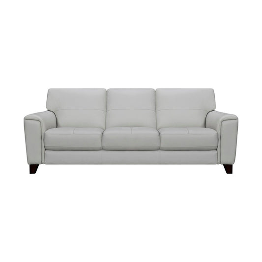 Armen Living - Bergen 87in Dove Gray Genuine Leather Square Arm Sofa - LCBE3DV veiw 1