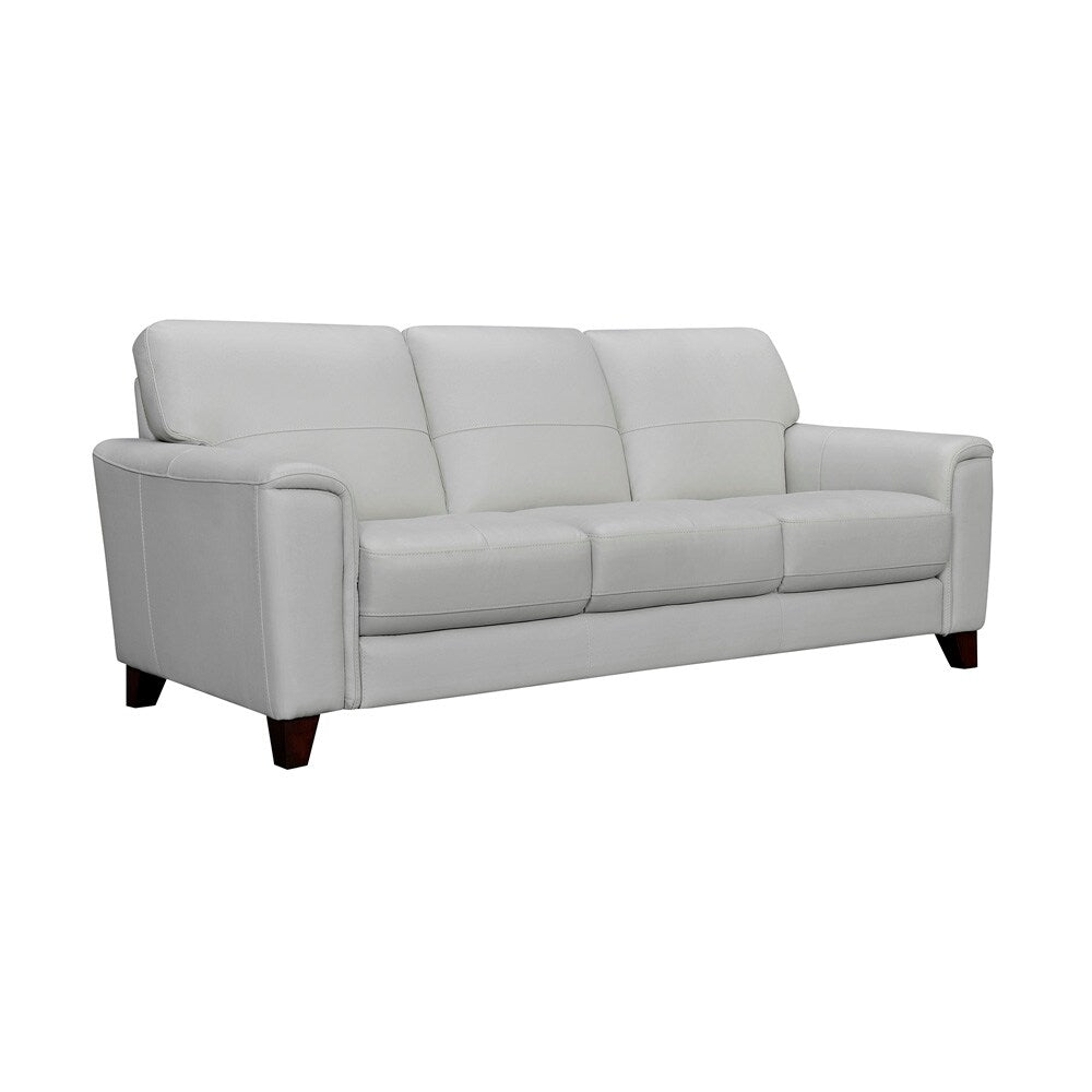 Armen Living - Bergen 87in Dove Gray Genuine Leather Square Arm Sofa - LCBE3DV veiw 2