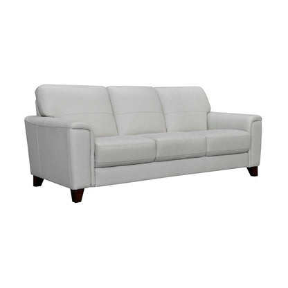 Armen Living - Bergen 87in Dove Gray Genuine Leather Square Arm Sofa - LCBE3DV veiw 2