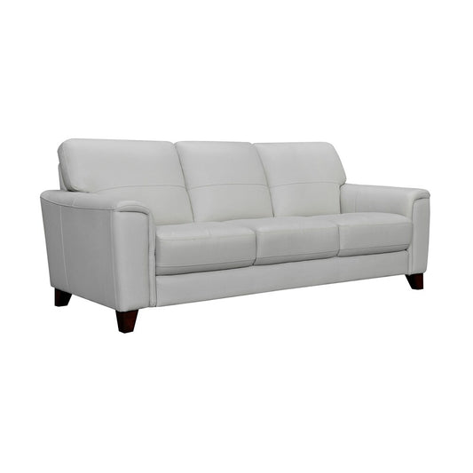 Armen Living - Bergen 87in Dove Gray Genuine Leather Square Arm Sofa - LCBE3DV veiw 2