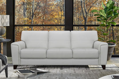 Armen Living - Bergen 87in Dove Gray Genuine Leather Square Arm Sofa - LCBE3DV veiw 8