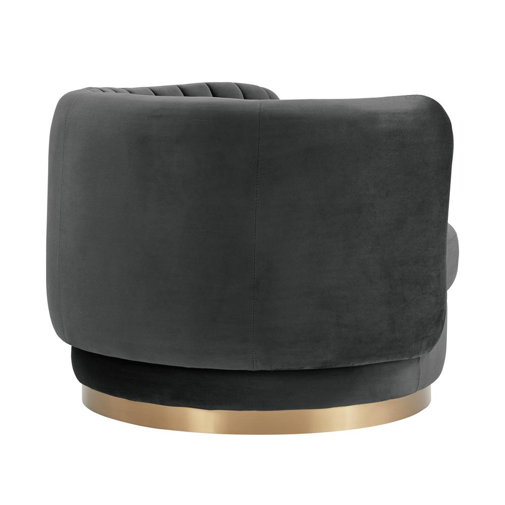 Armen Living Davy Swivel Accent Chair - Thumbnail 4
