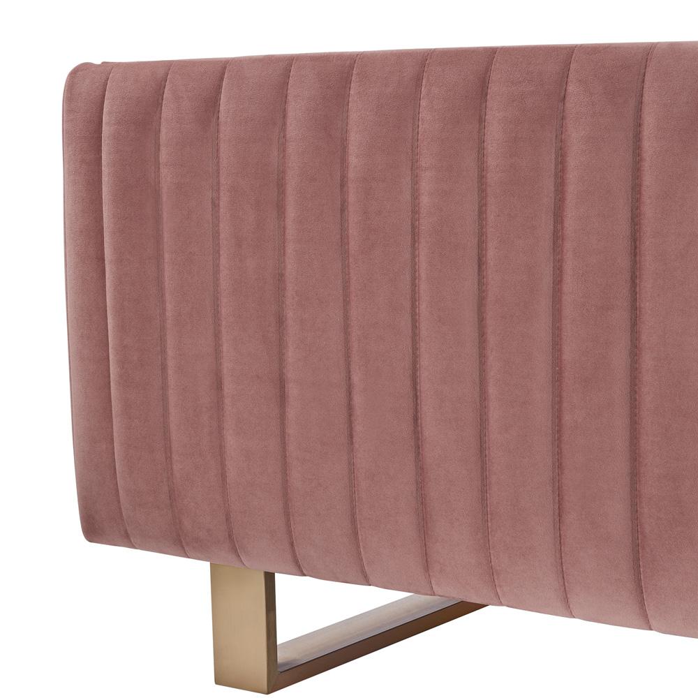 Armen Living - Delilah 86in Blush Velvet Square Arm Sofa - LCDH3BLUSH veiw 3