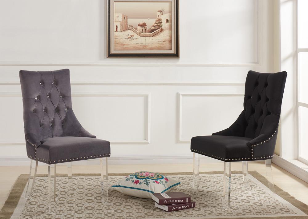 Armen Living Gobi Tufted Dining Chair