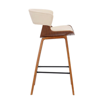 Armen Living - Jagger Modern 26in Wood and Faux Leather Counter Height Barstool - LCJGBAWACR26 veiw 3