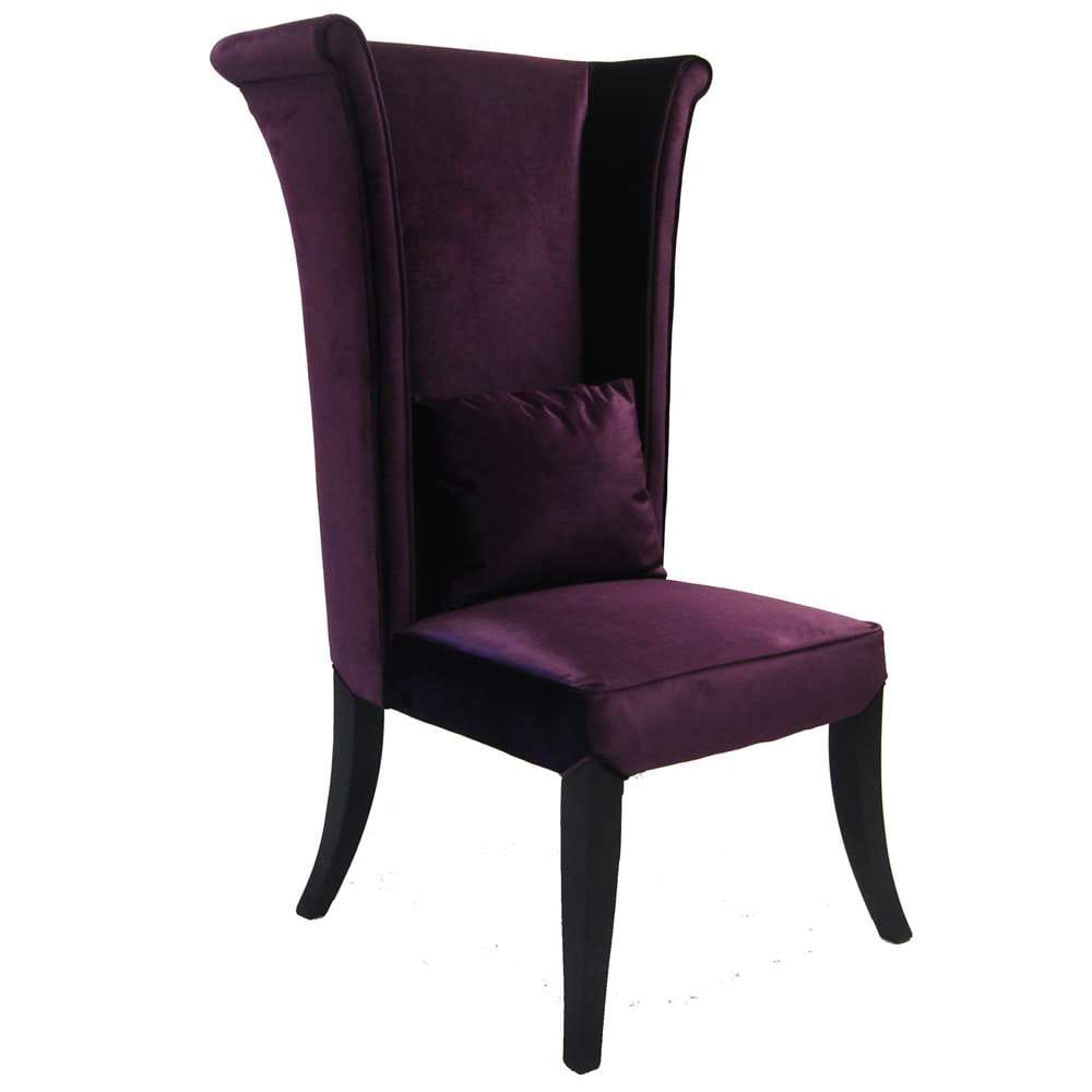 Armen Living - Mad Hatter Dining Chair In Purple Rich Velvet - LC847SIPU veiw 1
