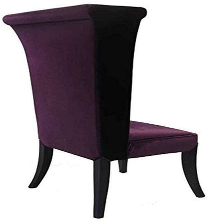Armen Living - Mad Hatter Dining Chair In Purple Rich Velvet - LC847SIPU veiw 2