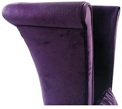 Armen Living - Mad Hatter Dining Chair In Purple Rich Velvet - LC847SIPU veiw 3