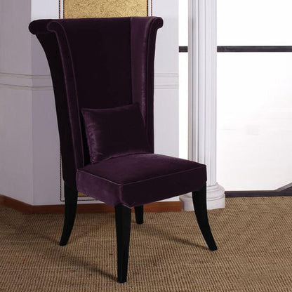 Armen Living - Mad Hatter Dining Chair In Purple Rich Velvet - LC847SIPU veiw 5
