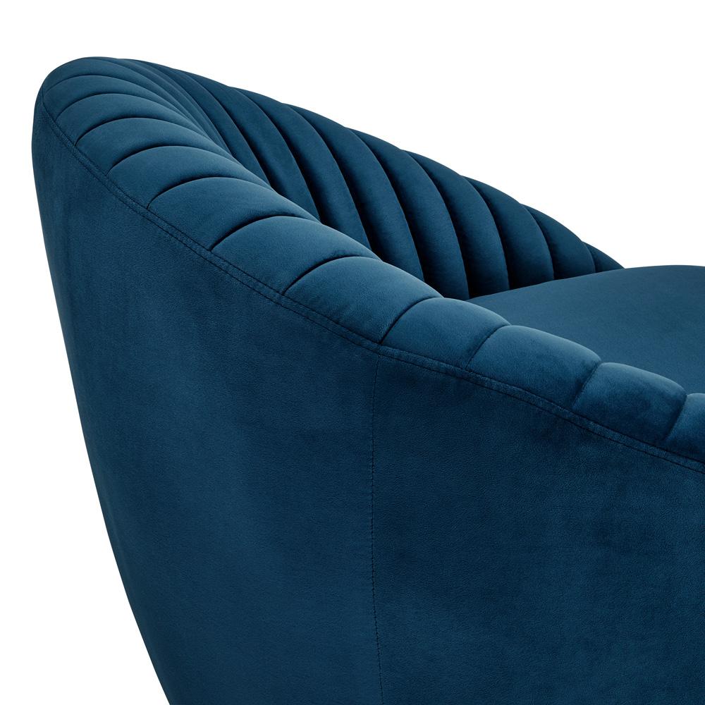 Armen Living - Mitzy Navy Velvet Swivel Accent Chair with Gold Base - LCMTCHNAVY veiw 5