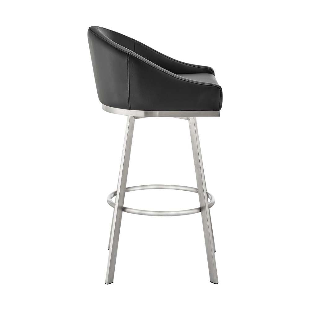 Armen Living Noran Swivel Bar Stool - Thumbnail 5