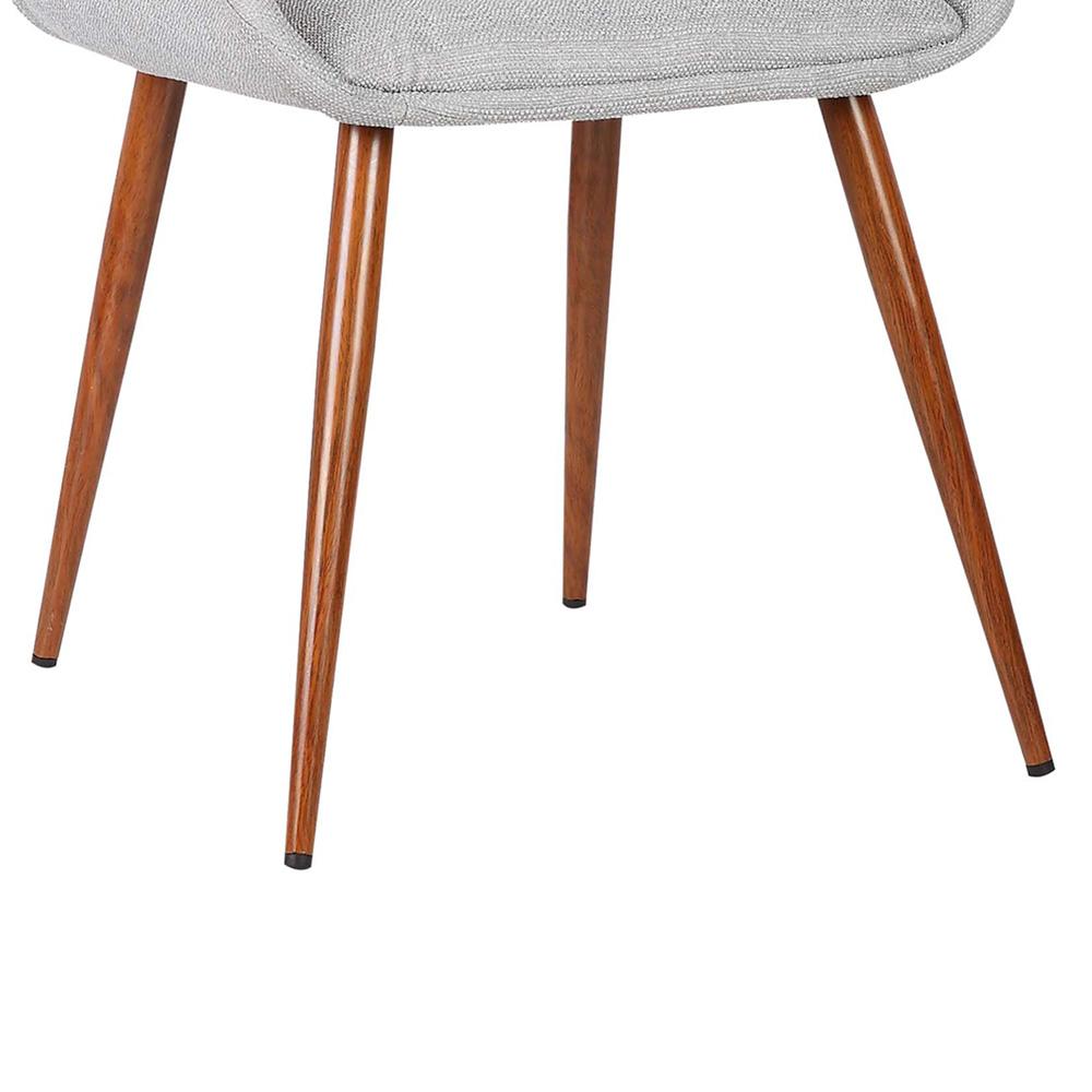 Armen Living - Panda Mid-Century Dining Chair Walnut Finish and Gray Fabric - LCPNSIWAGRAY veiw 7