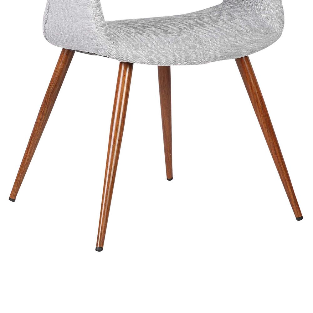 Armen Living - Phoebe Mid-Century Dining Chair in Walnut Finish and Gray Fabric - LCPHSIWAGRAY veiw 7