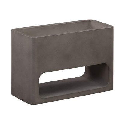 Armen Living - Sunstone Indoor or Outdoor Planter in Grey Concrete - LCSEPLMDGR veiw 2
