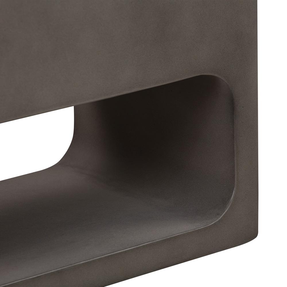 Armen Living - Sunstone Indoor or Outdoor Planter in Grey Concrete - LCSEPLMDGR veiw 4