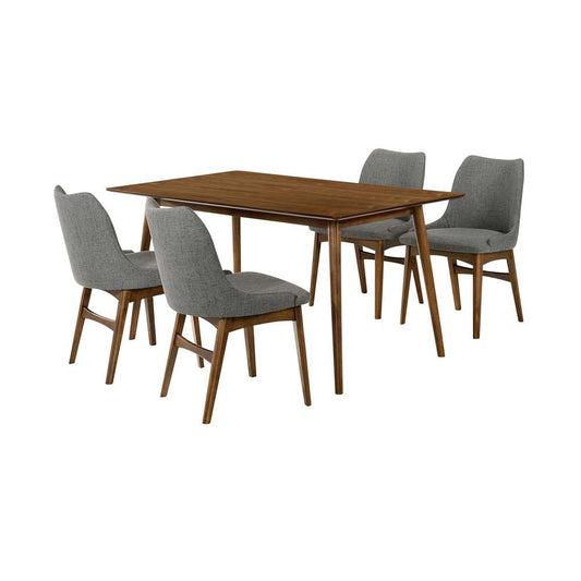 Armen Living - Westmont and Azalea Charcoal and Walnut 5 Piece Dining Set - SETWEDI5AZWACH veiw 1