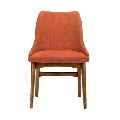 Armen Living - Westmont and Azalea Orange and Walnut 5 Piece Dining Set - SETWEDI5AZWAOR veiw 3