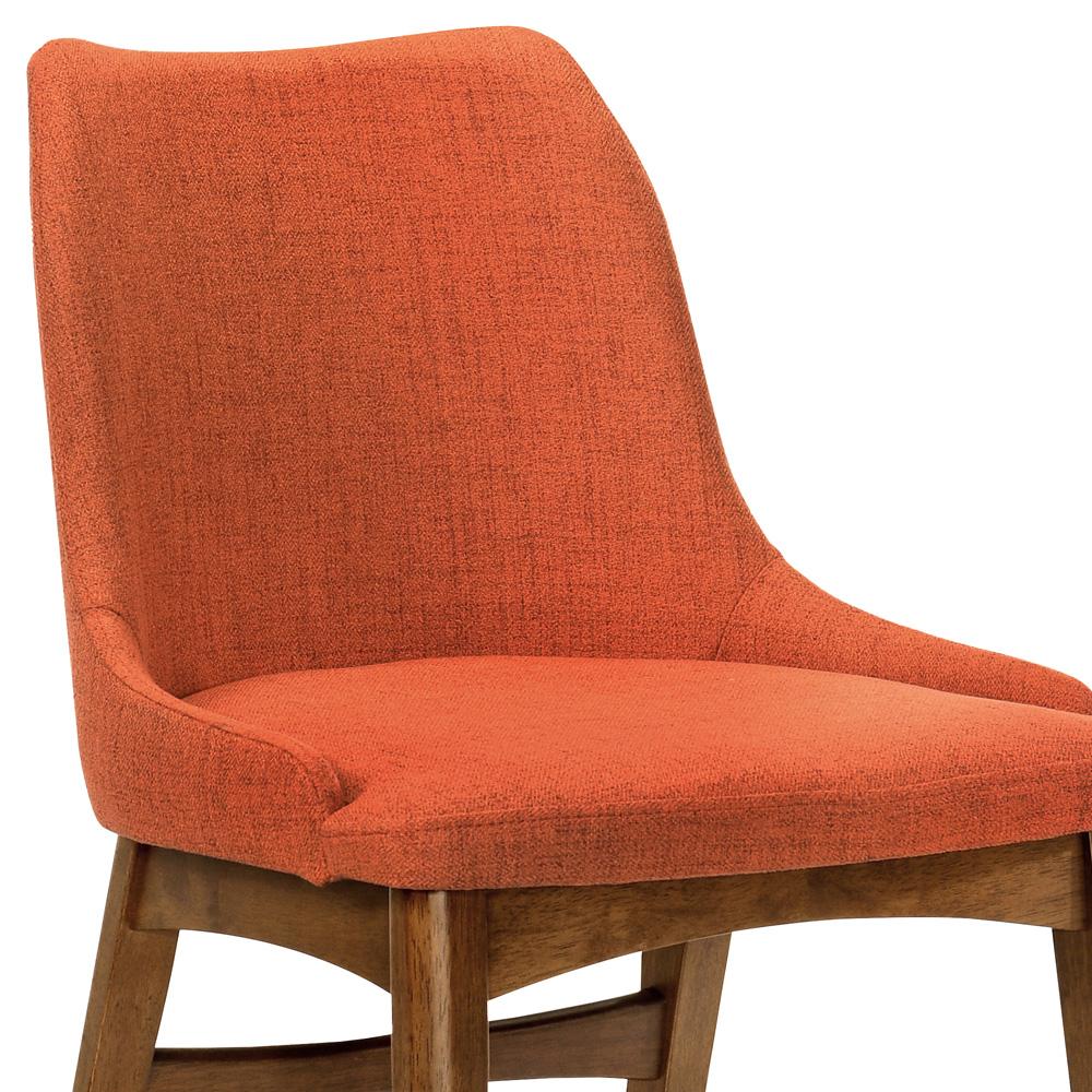 Armen Living - Westmont and Azalea Orange and Walnut 5 Piece Dining Set - SETWEDI5AZWAOR veiw 6