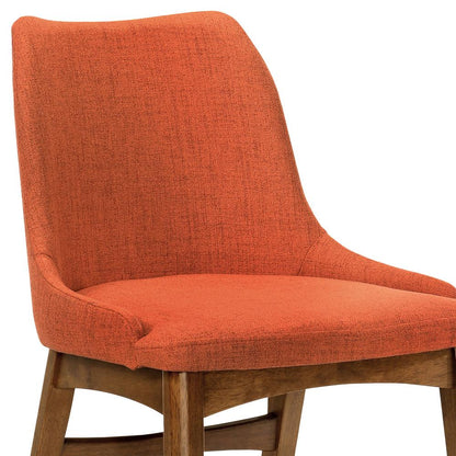 Armen Living - Westmont and Azalea Orange and Walnut 5 Piece Dining Set - SETWEDI5AZWAOR veiw 6