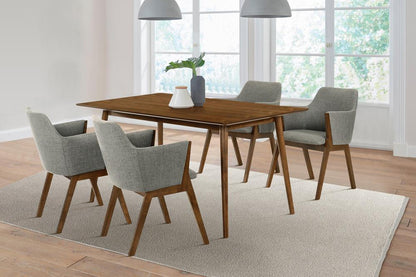 Armen Living - Westmont and Renzo Charcoal and Walnut 5 Piece Dining Set - SETWEDI5REWACH veiw 10