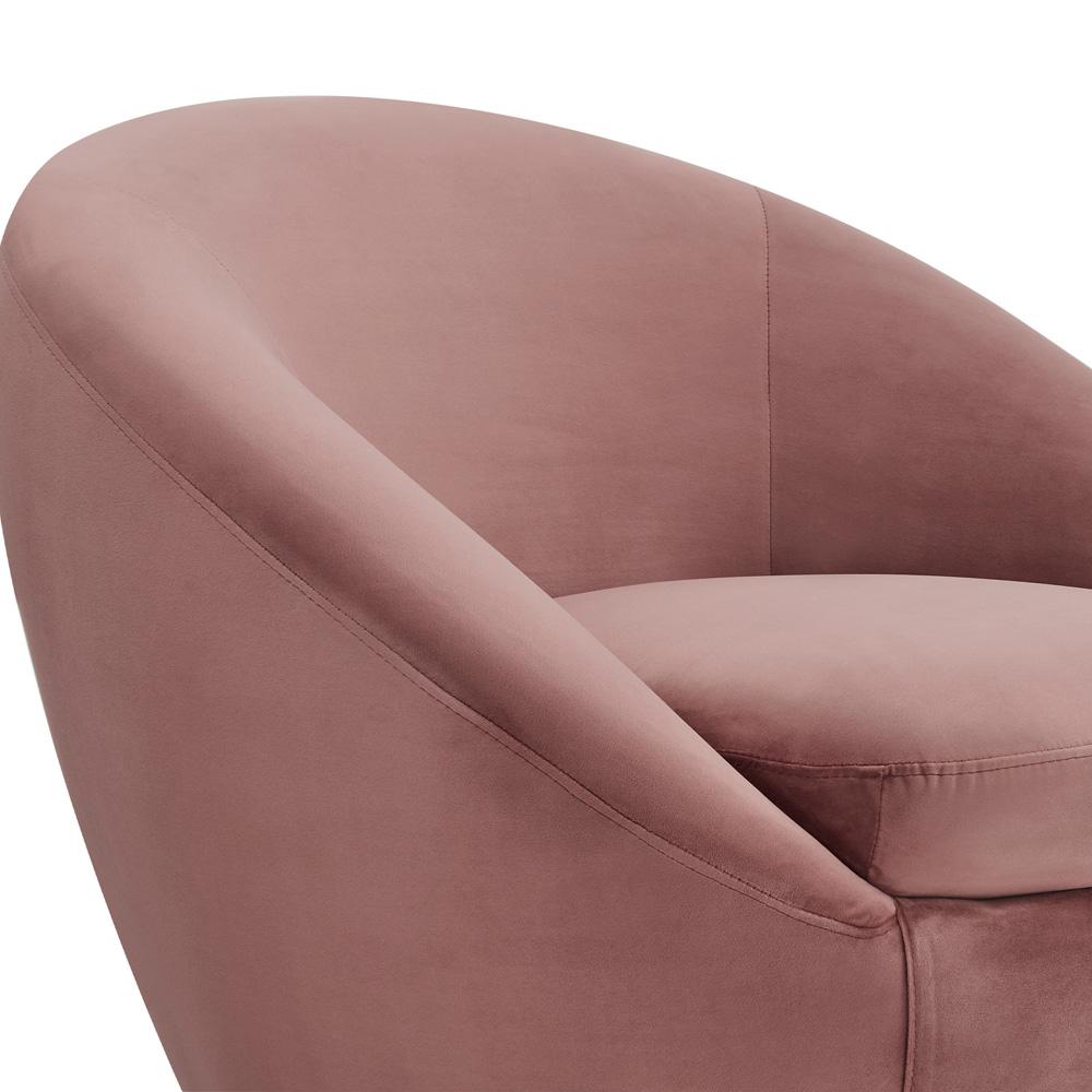 Armen Living - Yves Blush Velvet Swivel Accent Chair with Gold Base - LCYVCHBLUSH veiw 4