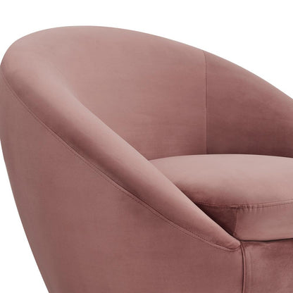 Armen Living - Yves Blush Velvet Swivel Accent Chair with Gold Base - LCYVCHBLUSH veiw 4