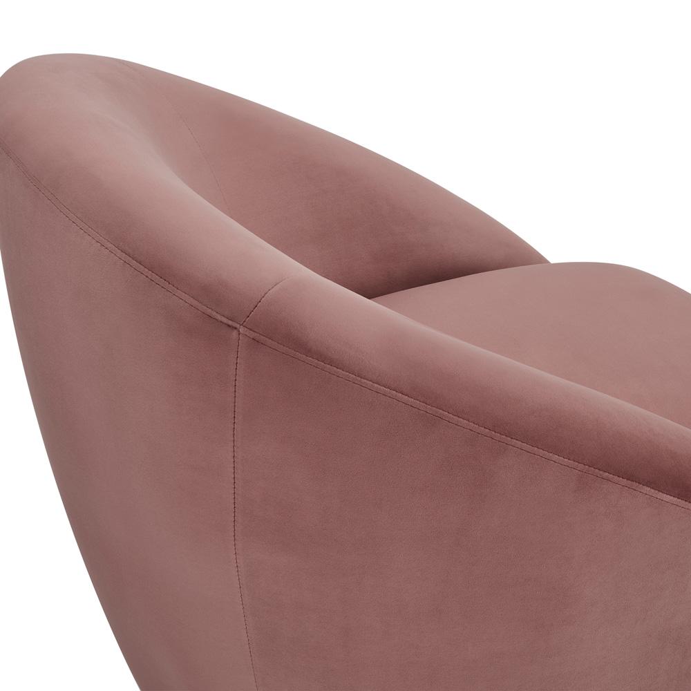 Armen Living - Yves Blush Velvet Swivel Accent Chair with Gold Base - LCYVCHBLUSH veiw 5