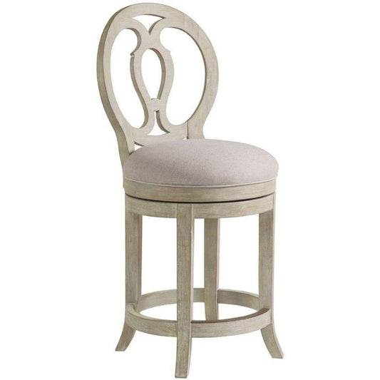 Artistica Home - Cohesion Program Axiom Swivel Counter Stool - Bianco - 01-2005-895-40-01 veiw 1