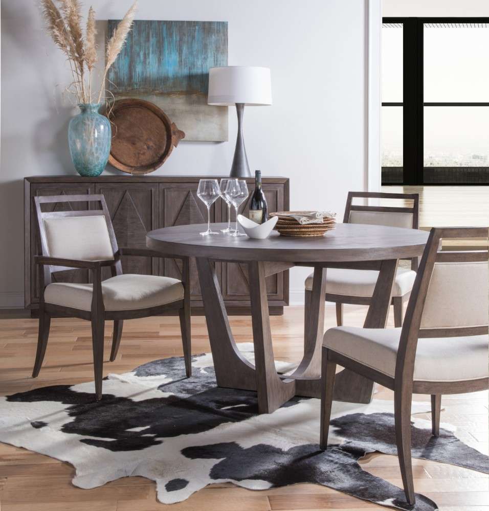 Artistica Home - Cohesion Program Brio Round Dining Table - Antico finish - 01-2058-870-39 veiw 2