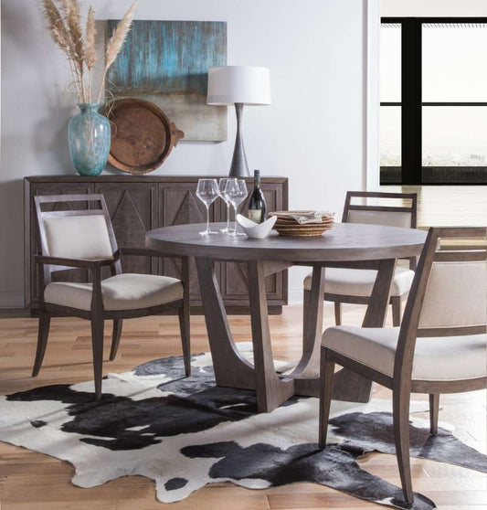 Artistica Home - Cohesion Program Brio Round Dining Table - Antico finish - 01-2058-870-39 veiw 2