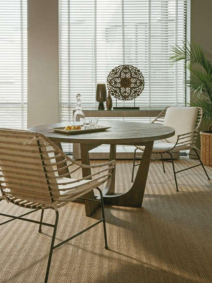 Artistica Home - Cohesion Program Brio Round Dining Table - Grigio finish - 01-2058-870-41 veiw 3