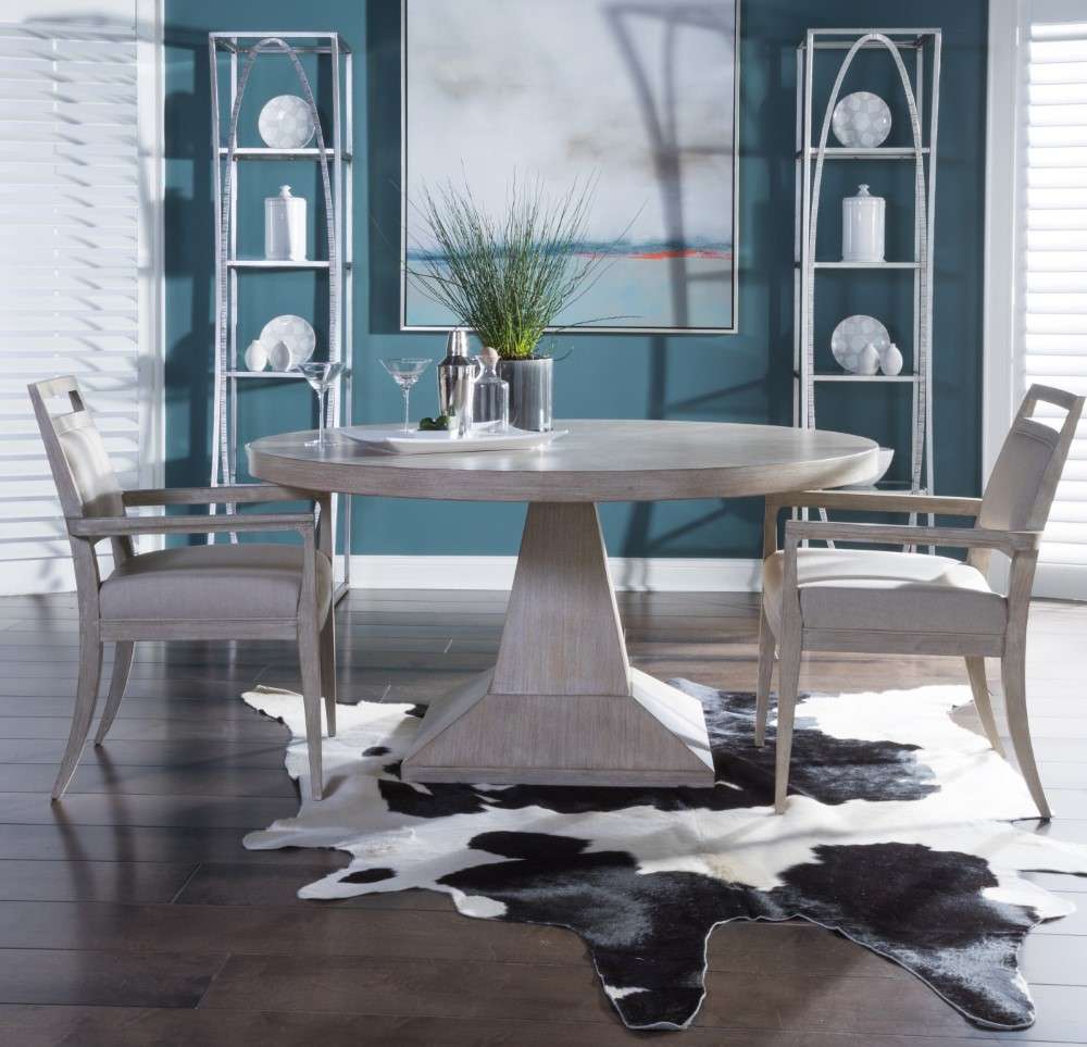 Artistica Home - Cohesion Program Chronicle Round Dining Table - Bianco - 01-2224-870C-40 veiw 2