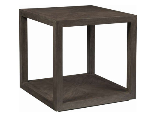 Artistica Home - Cohesion Program Credence Square End Table - Warm Medium Brown - 01-2094-957-39 veiw 1