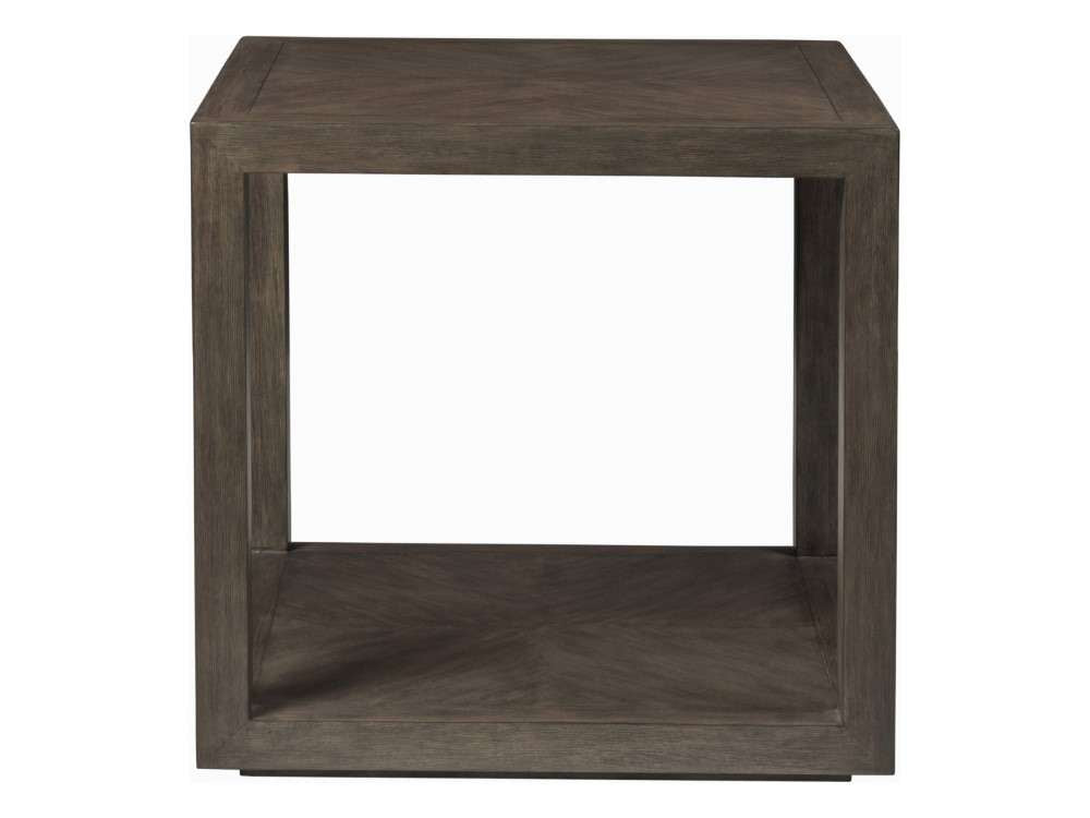 Artistica Home - Cohesion Program Credence Square End Table - Warm Medium Brown - 01-2094-957-39 veiw 2