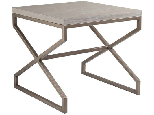 Artistica Home - Cohesion Program Edict Square End Table - Bianco - 01-2088-957-40 veiw 1