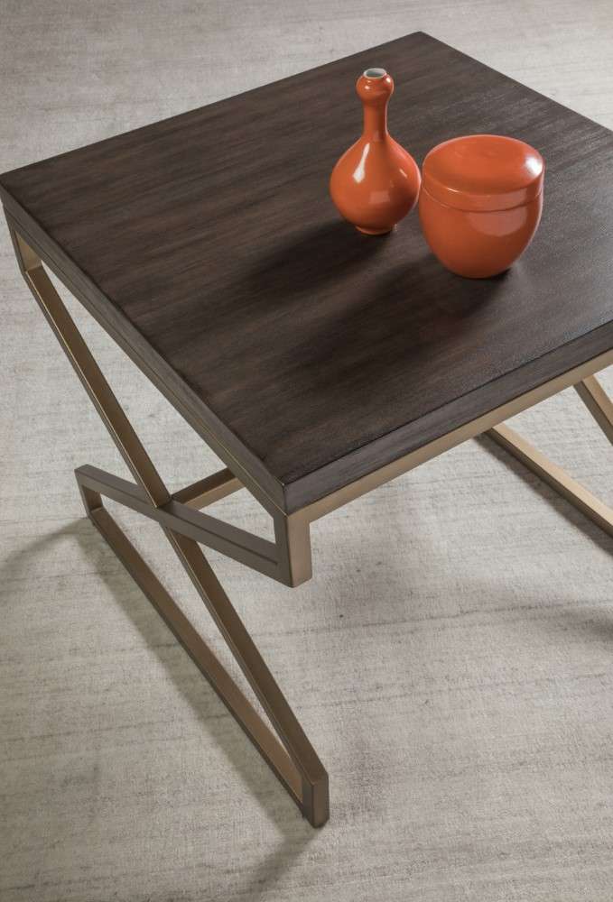 Artistica Home - Cohesion Program Edict Square End Table - Warm Medium Brown - 01-2088-957-39 veiw 3