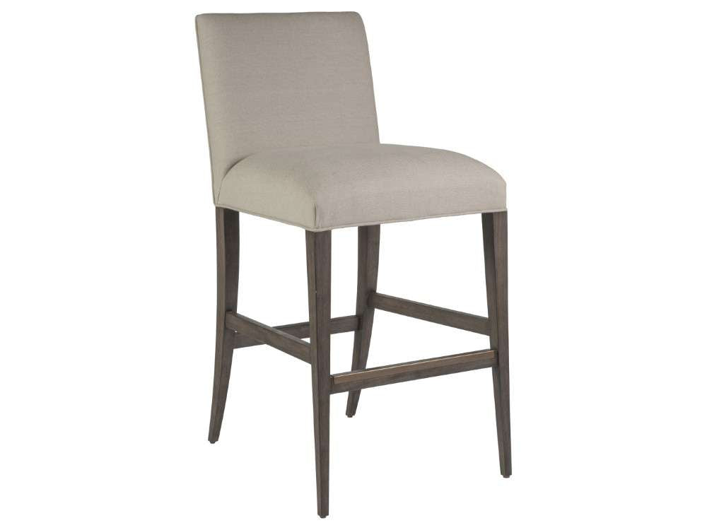 Artistica Home - Cohesion Program Madox Upholstered Low Back Barstool - Warm medium brown - 01-2220-896-39-01 veiw 1