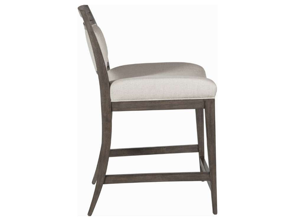 Artistica Home - Cohesion Program Nico Upholstered Counter Stool - Warm medium brown - 01-2222-895-39-01 veiw 3
