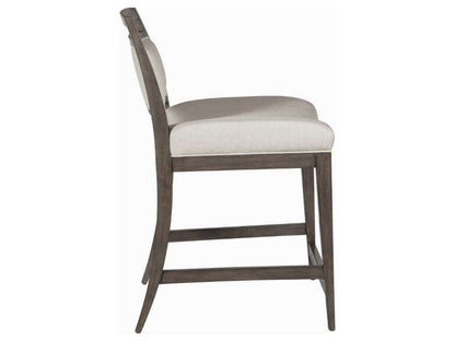 Artistica Home - Cohesion Program Nico Upholstered Counter Stool - Warm medium brown - 01-2222-895-39-01 veiw 3