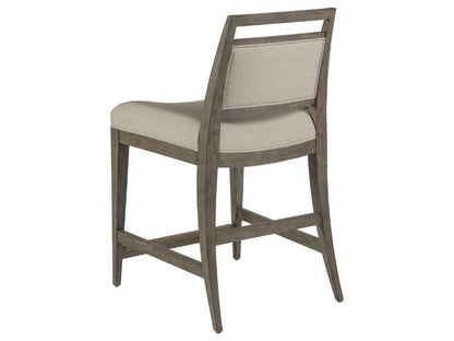 Artistica Home - Cohesion Program Nico Upholstered Counter Stool - Grigio - 01-2222-895-41-01 veiw 2