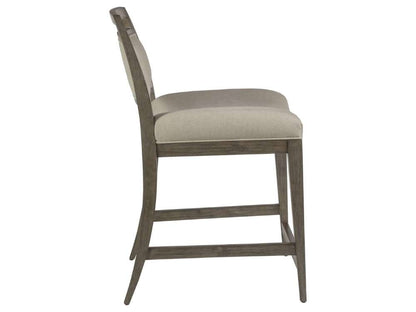Artistica Home - Cohesion Program Nico Upholstered Counter Stool - Grigio - 01-2222-895-41-01 veiw 3