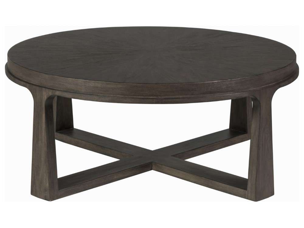 Artistica Home - Cohesion Program Rousseau Round Cocktail Table - Warm medium brown - 01-2228-943-39 veiw 1