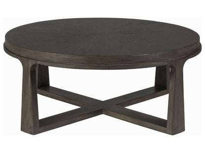Artistica Home - Cohesion Program Rousseau Round Cocktail Table - Warm medium brown - 01-2228-943-39 veiw 1