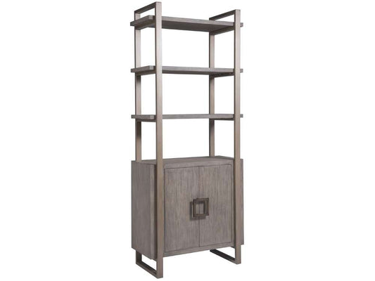 Artistica Home - Cohesion Program Vertex Bookcase - Grigio finish - 01-2004-991-41 veiw 1